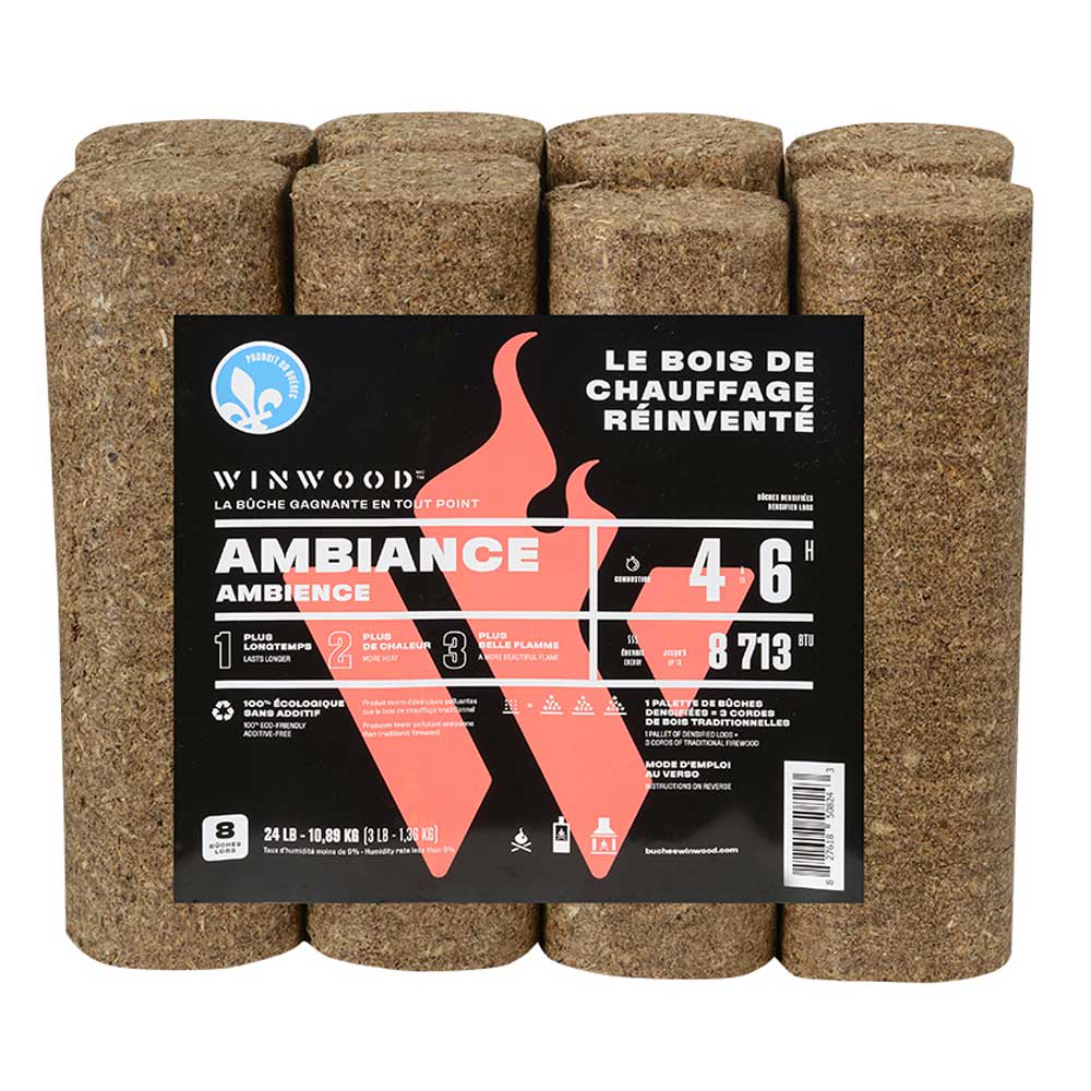 Bûches longue durée Winwood 3 lb Pqt/8