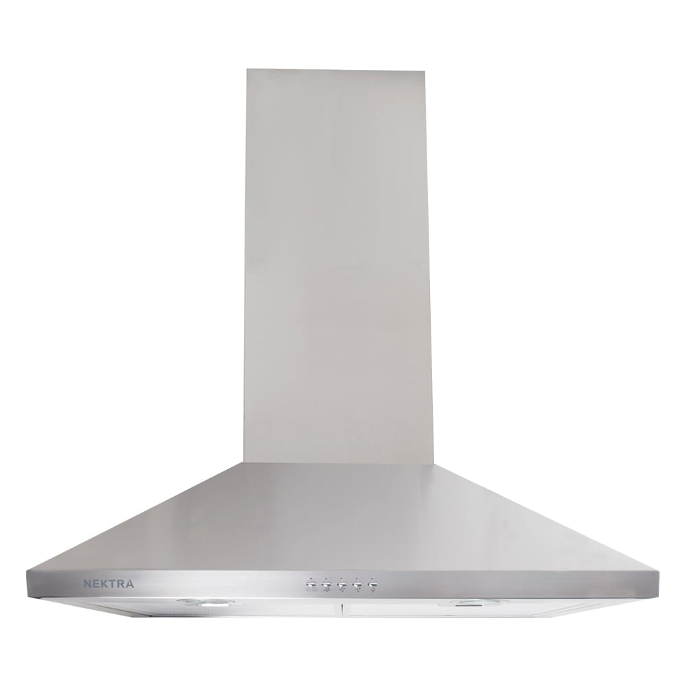 Hotte de cuisine cheminée Noroit 30&nbsp;po&nbsp;acier&nbsp;inoxydable&nbsp;450&nbsp;pi³/min NEKTRA