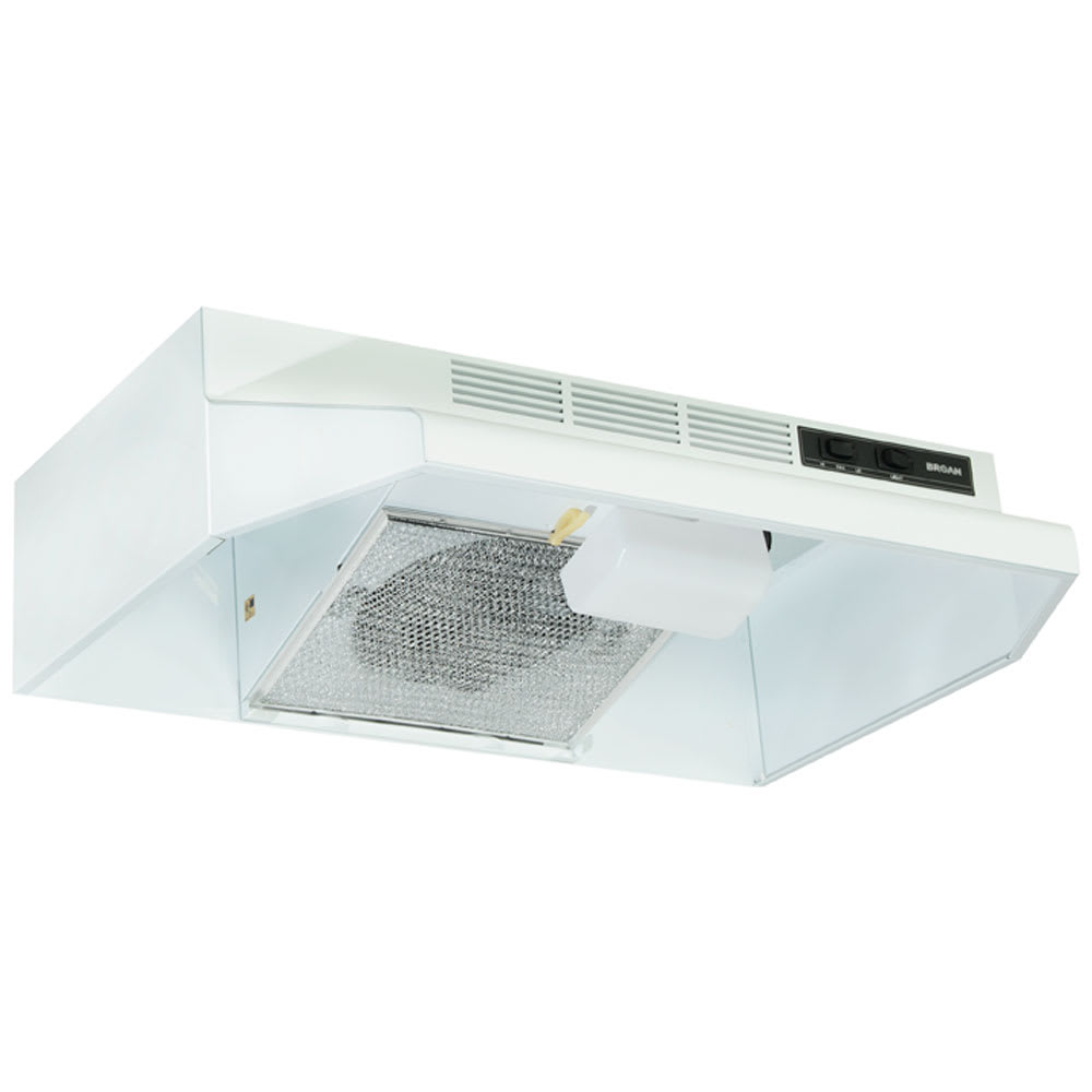 Hotte de cuisine BU2, 24 po blanche 210&nbsp;pi³/min