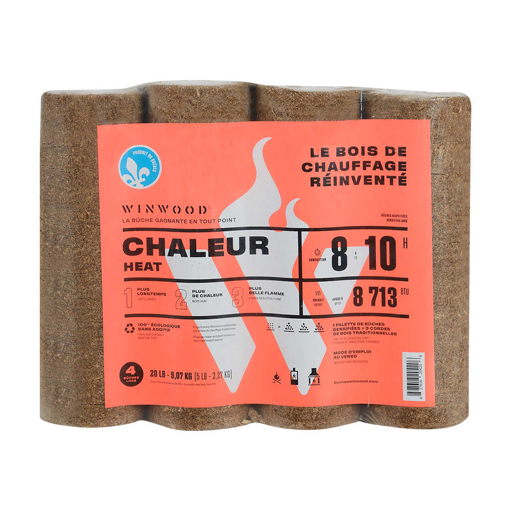 Winwood Long-Lasting  Wood Logs 5 lb Pkg/4