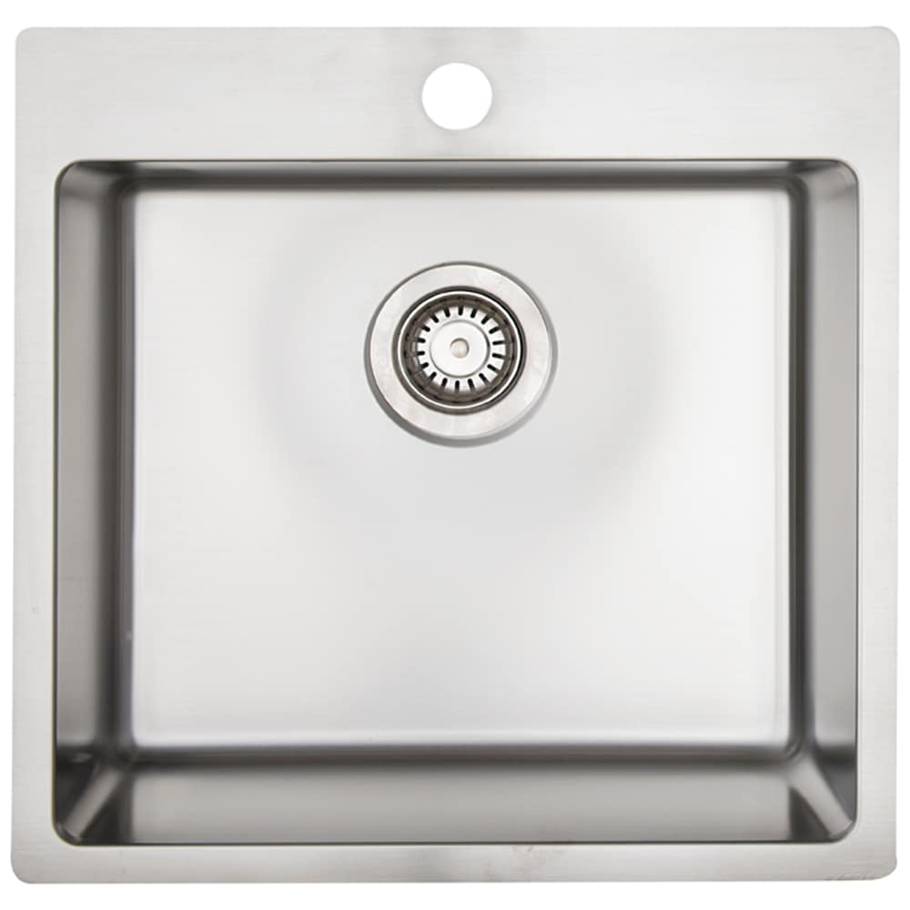 Évier de cuisine simple en acier inoxydable 19 3/4 po x 20 po