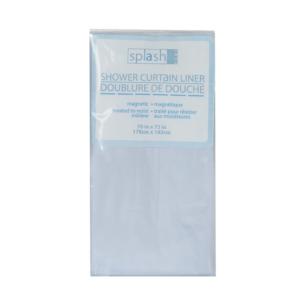 Doublure de rideau de douche givrée