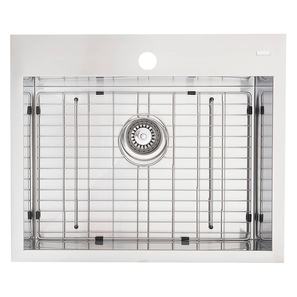 Évier de cuisine simple Xaya en acier inoxydable 24 po x 20 po TASSILI SUPRA