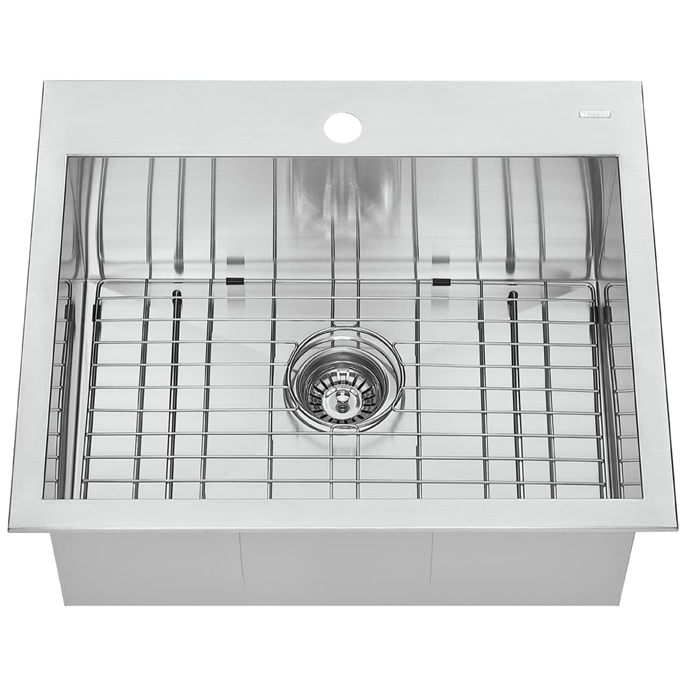 Évier de cuisine simple Xaya en acier inoxydable 24 po x 20 po TASSILI SUPRA