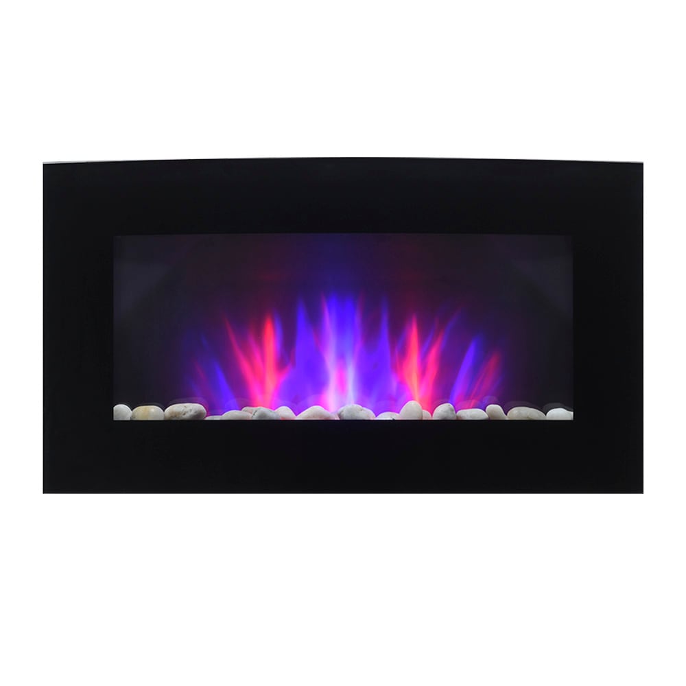 Foyer électrique mural courbé 35&nbsp;1/8&nbsp;po