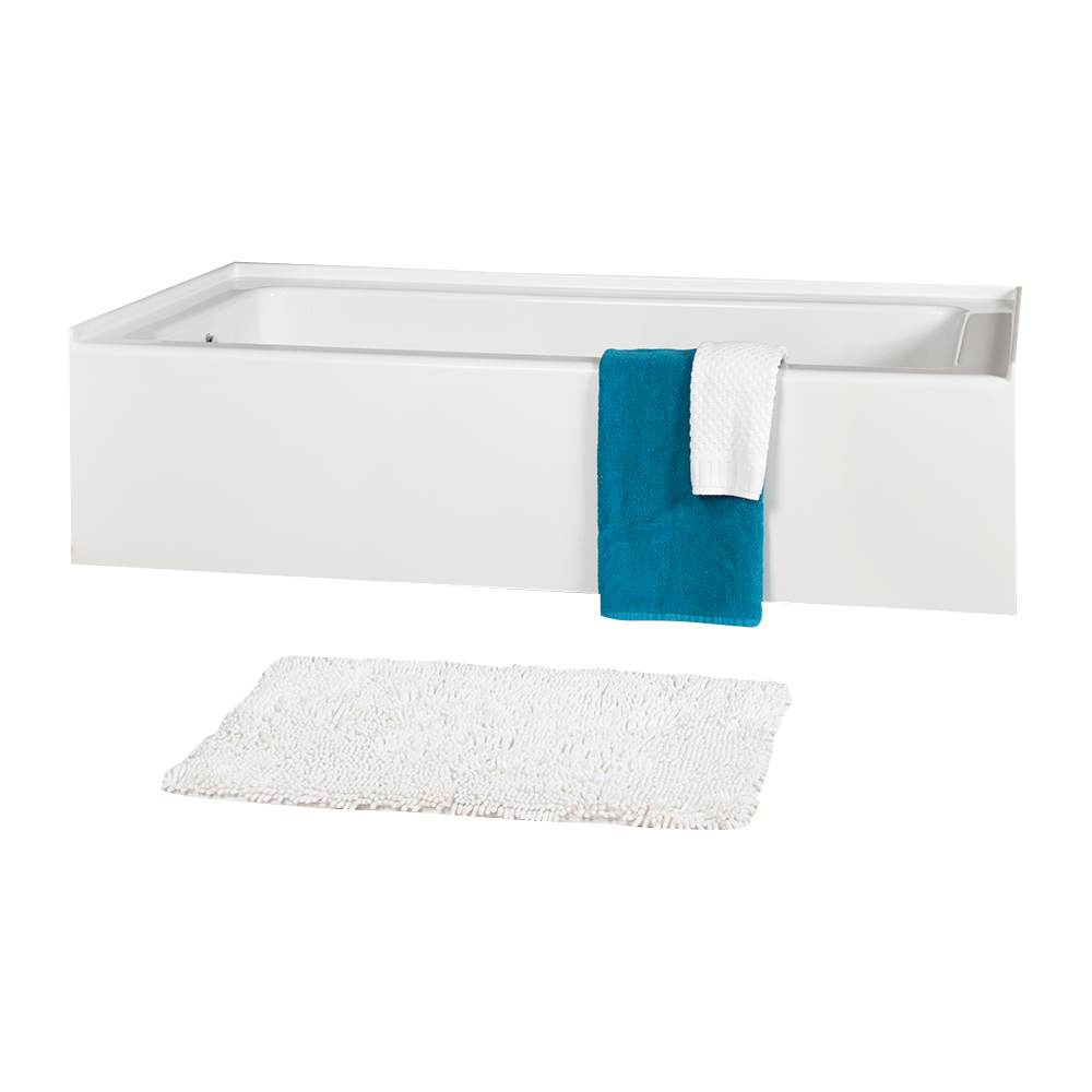 Nix Alcove Bathtub Left-Hand Drain 60 in. x 31 in.