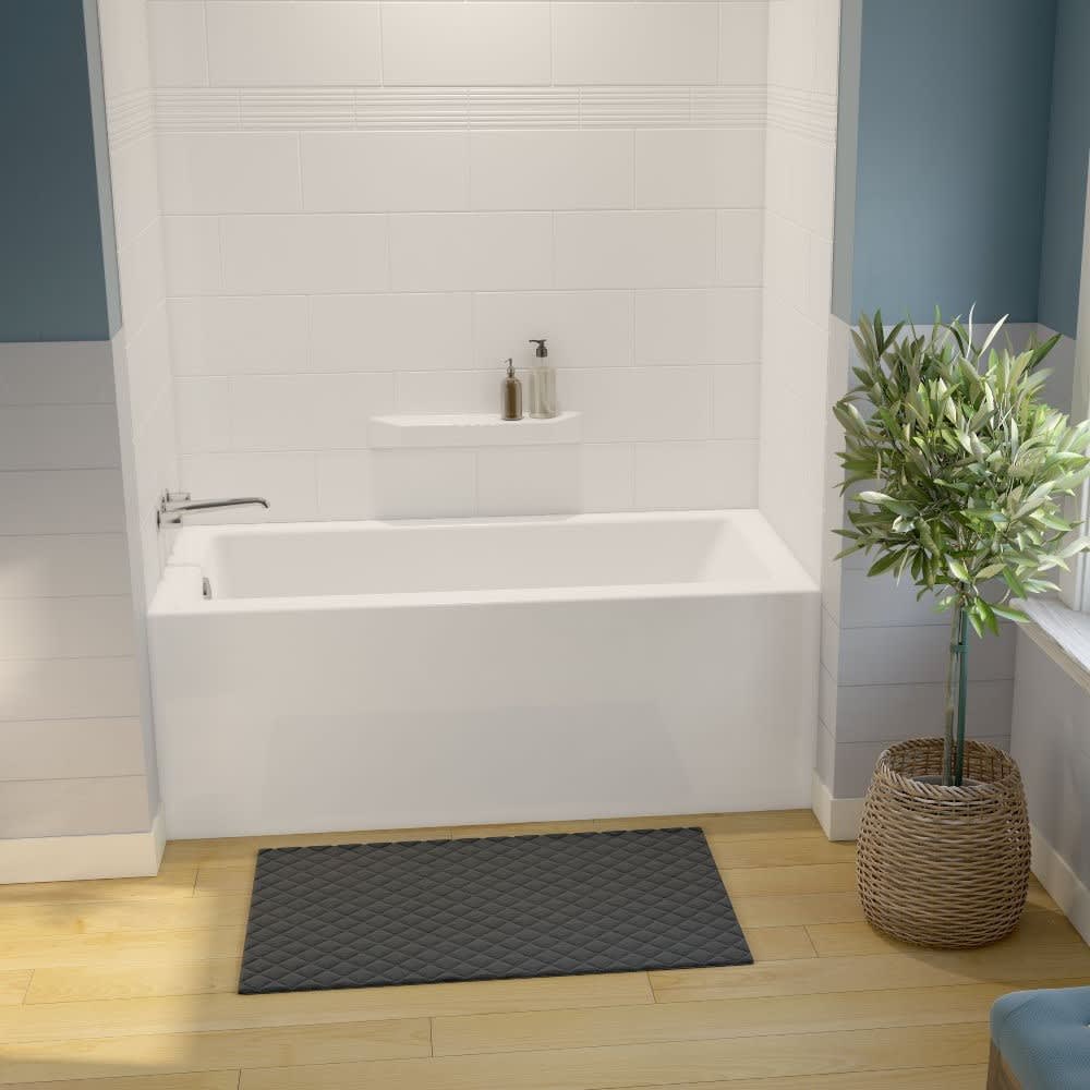 Nix Alcove Bathtub Left-Hand Drain 60 in. x 31 in.