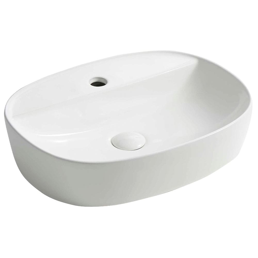 Vasque rectangulaire en porcelaine blanche Fosca 19 7/8 po x 15 3/16 po TASSILI SUPRA