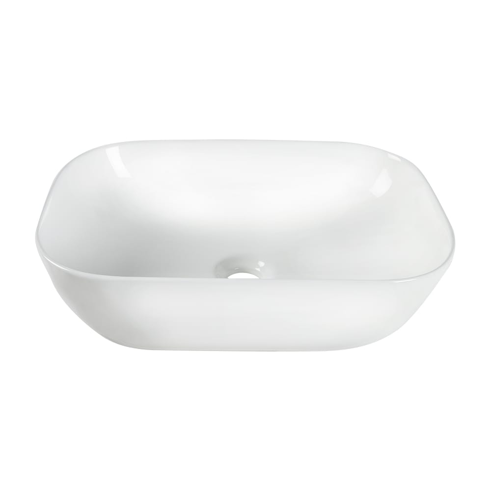 TASSILI SUPRA Tosca Rectangular Porcelain Wash Basin White 18 5/16 in. x 13 in.