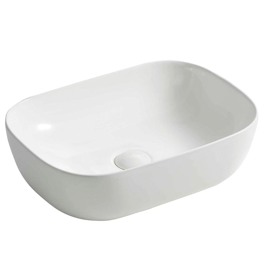 TASSILI SUPRA Tosca Rectangular Porcelain Wash Basin White 18 5/16&nbsp;in.&nbsp;x&nbsp;13&nbsp;in.