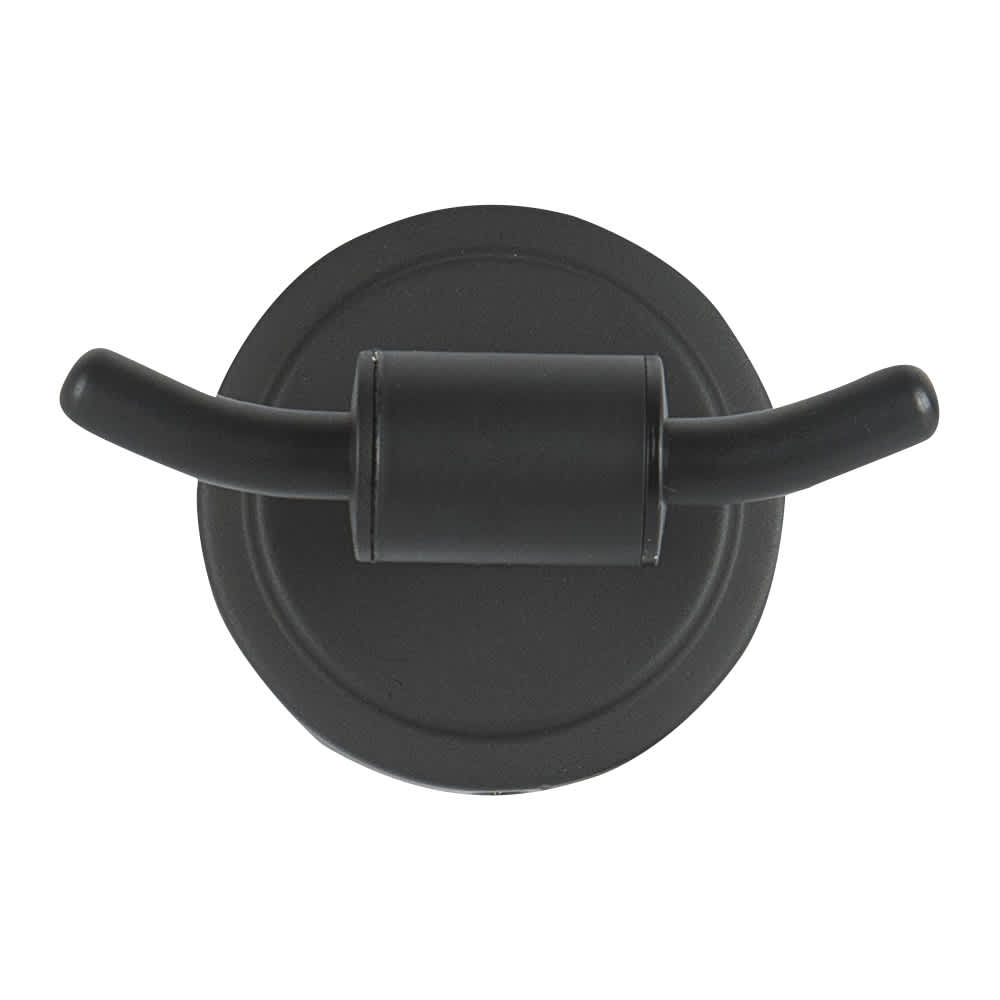 Double Allure Towel Hook Black