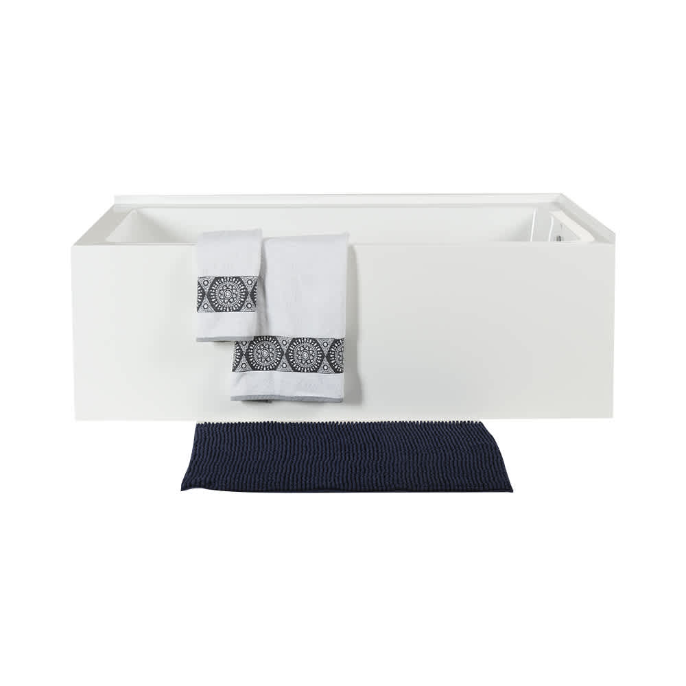 TASSILI SUPRA Bohol Corner Bathtub Right-Hand Drain 60 in. x 32 in.