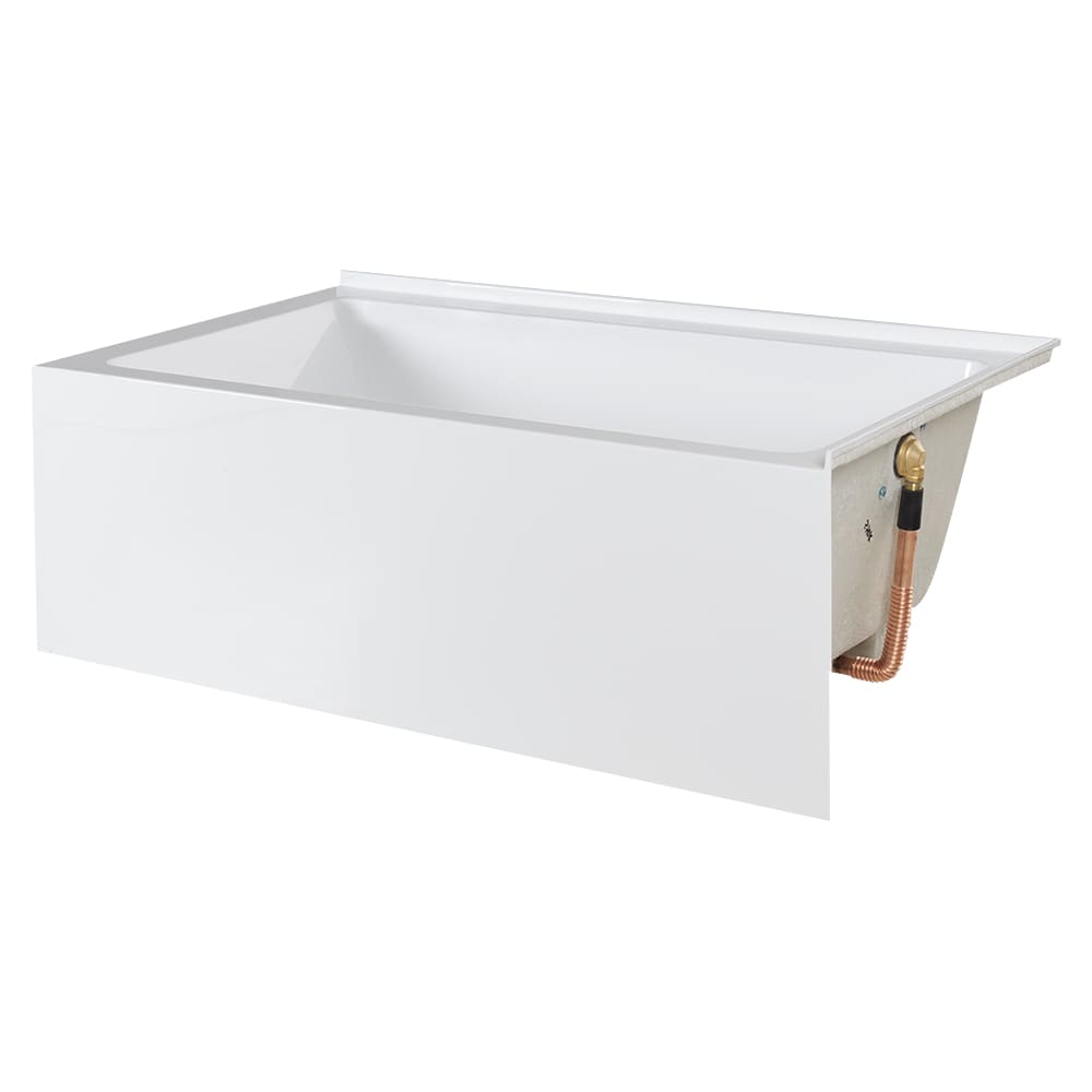 TASSILI SUPRA Bohol Corner Bathtub Right-Hand Drain 60 in. x 32 in.