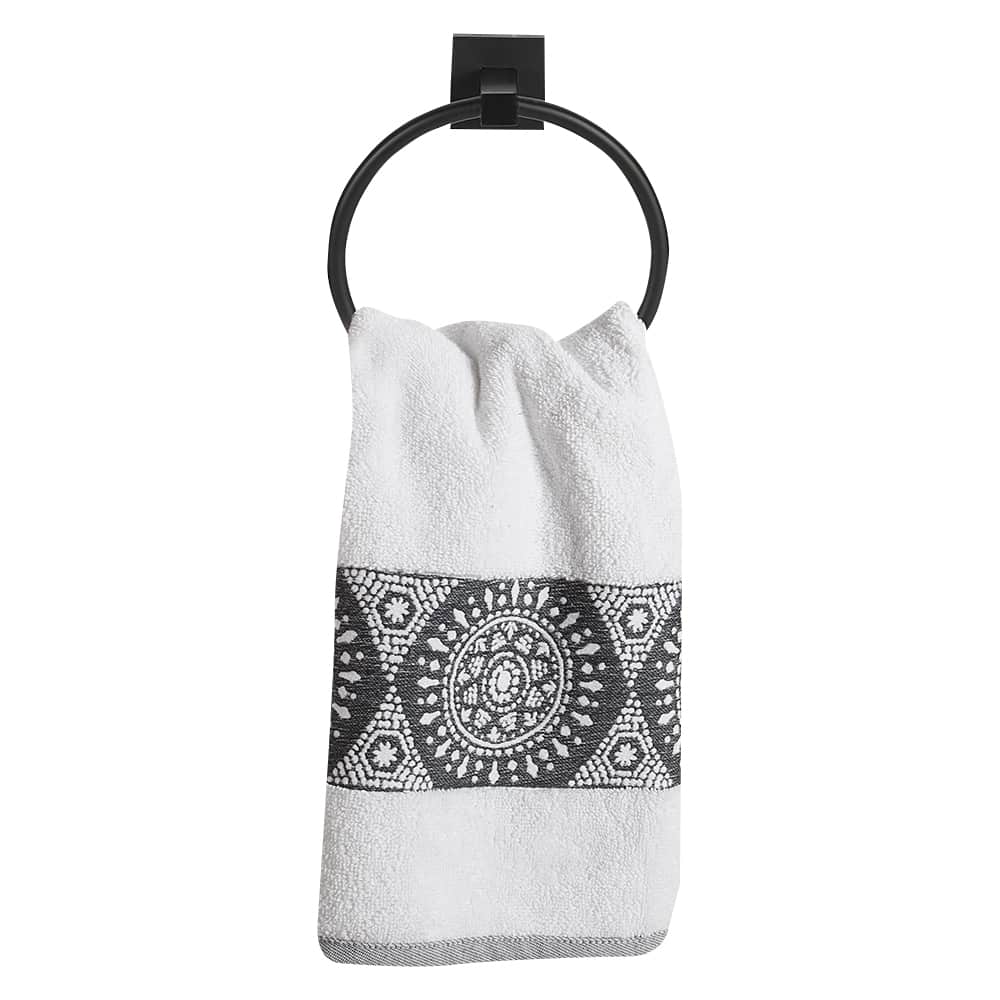 Anneau porte-serviette Palisades noir