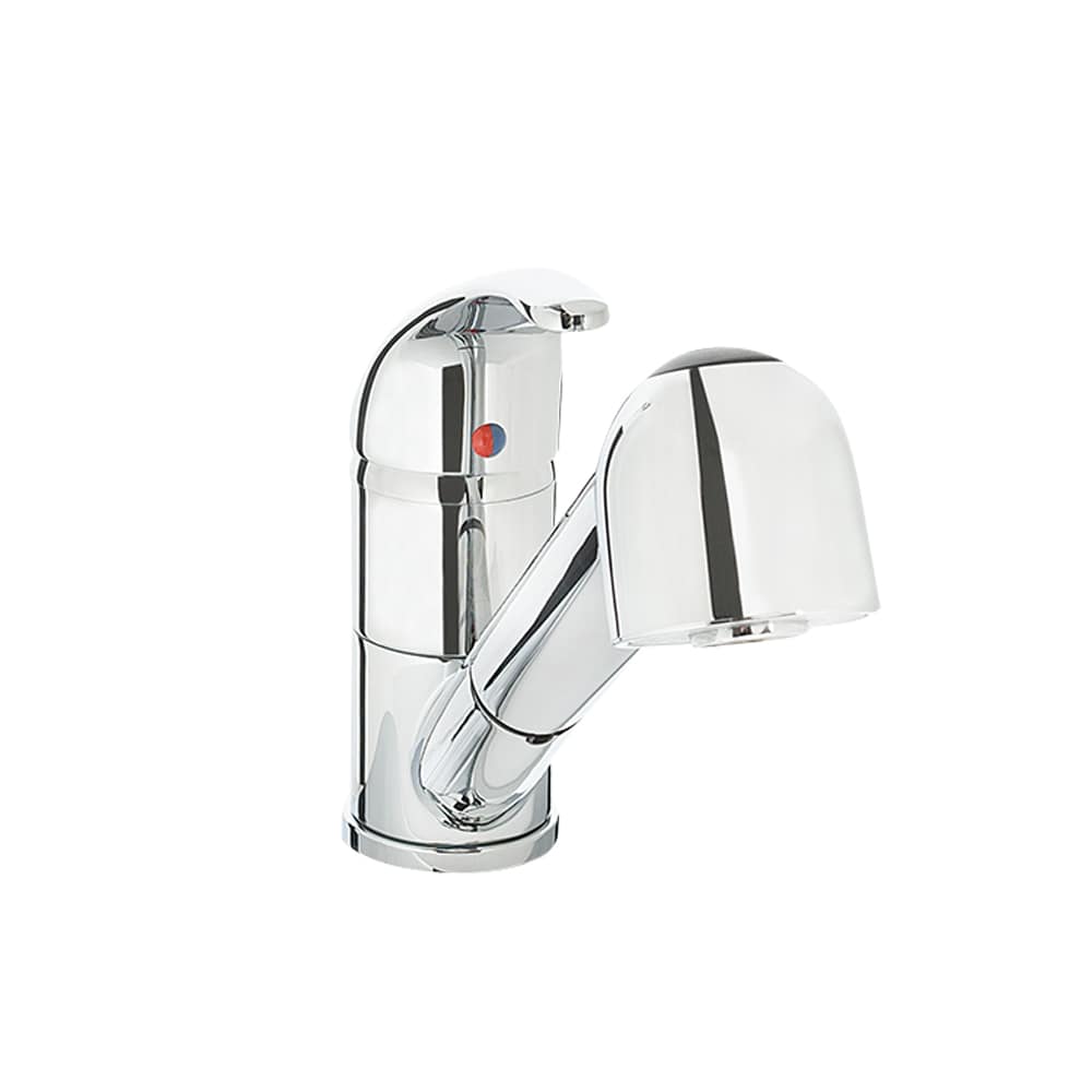 Robinet de cuisine à douchette rétractable 1 poignée chrome poli BÉLANGER