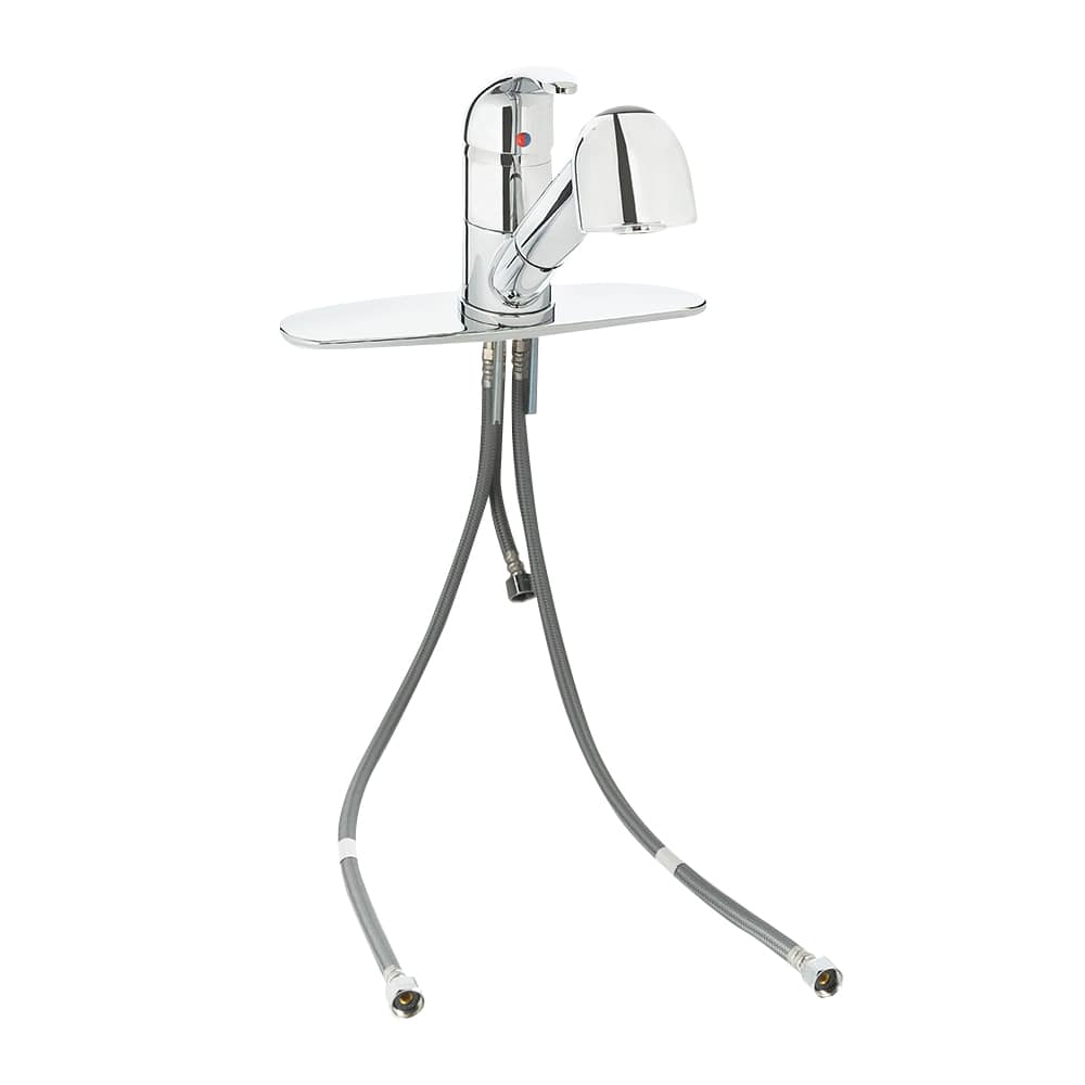 Robinet de cuisine à douchette rétractable 1 poignée chrome poli BÉLANGER