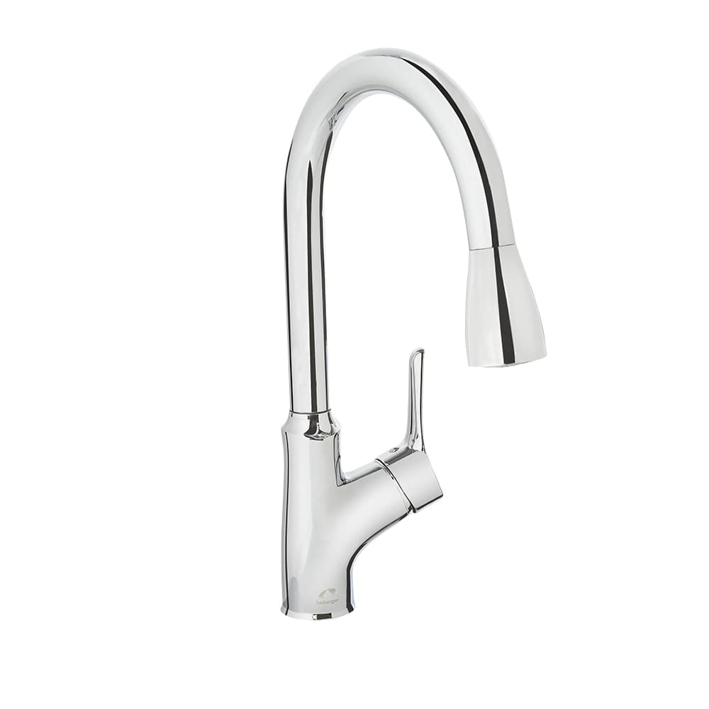 Robinet de cuisine à douchette rétractable 1 poignée Fusio chrome BÉLANGER