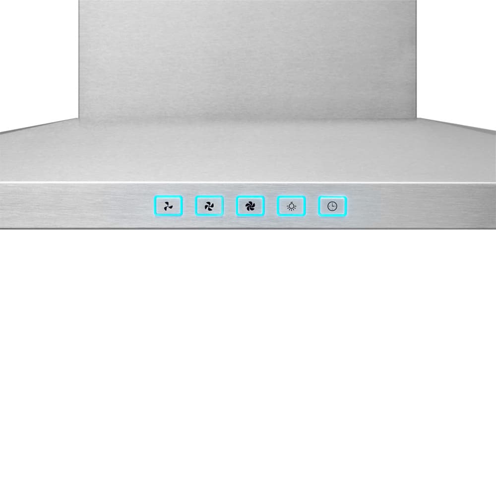 Hotte de cuisine cheminée Designer BWS1, 30 po acier inoxydable 450&nbsp;pi³/min