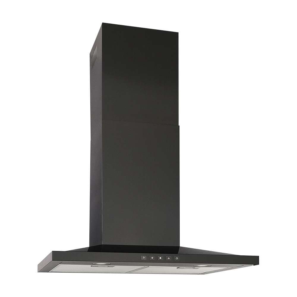 Hotte de cuisine cheminée Designer BWS1, 30 po acier inoxydable noir 450&nbsp;pi³/min