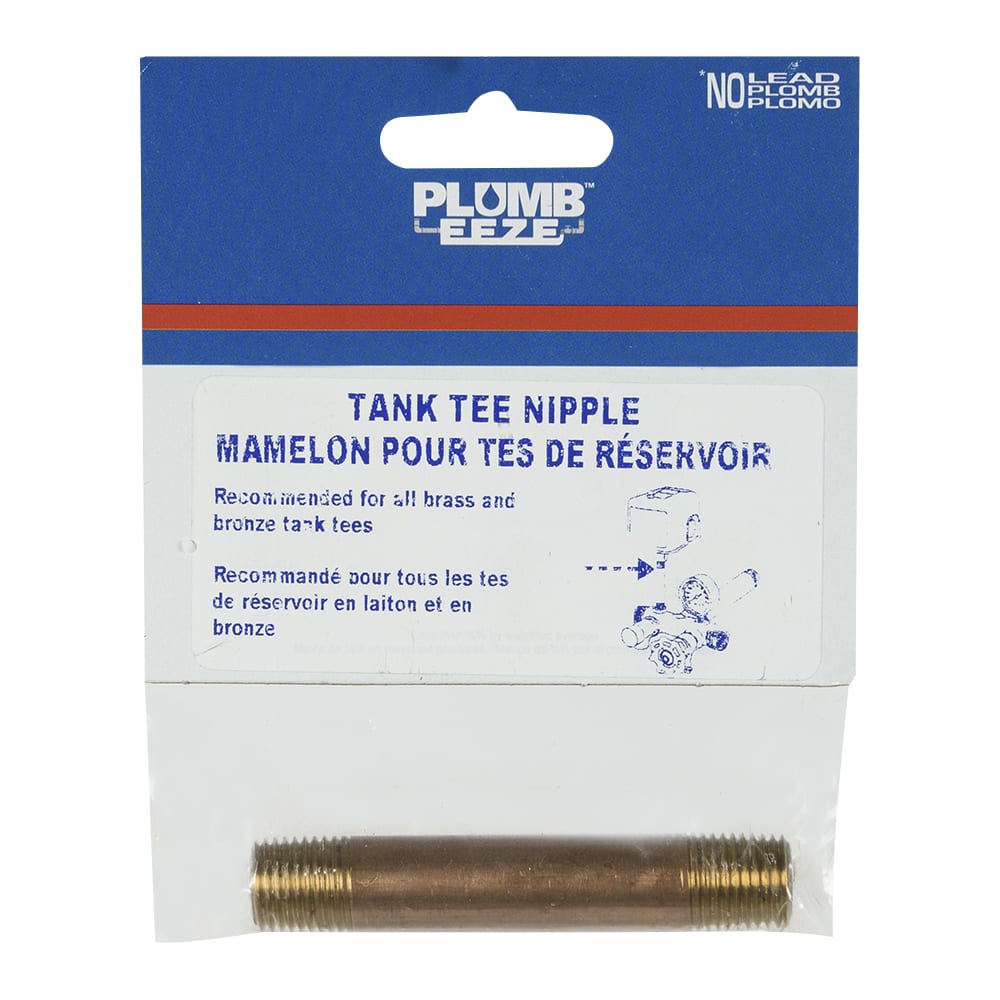 Mamelon en bronze 1/4 po x 3 po