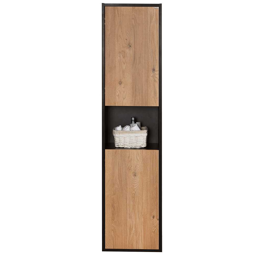 Armoire de rangement Valentina fini pruche et noir 15&nbsp;3/4&nbsp;po TASSILI SUPRA