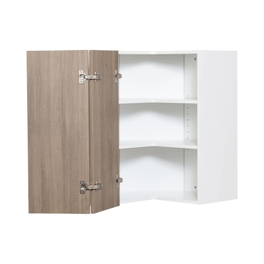 Armoire de cuisine Fashionista module de haut de coin angulaire 24&nbsp;po