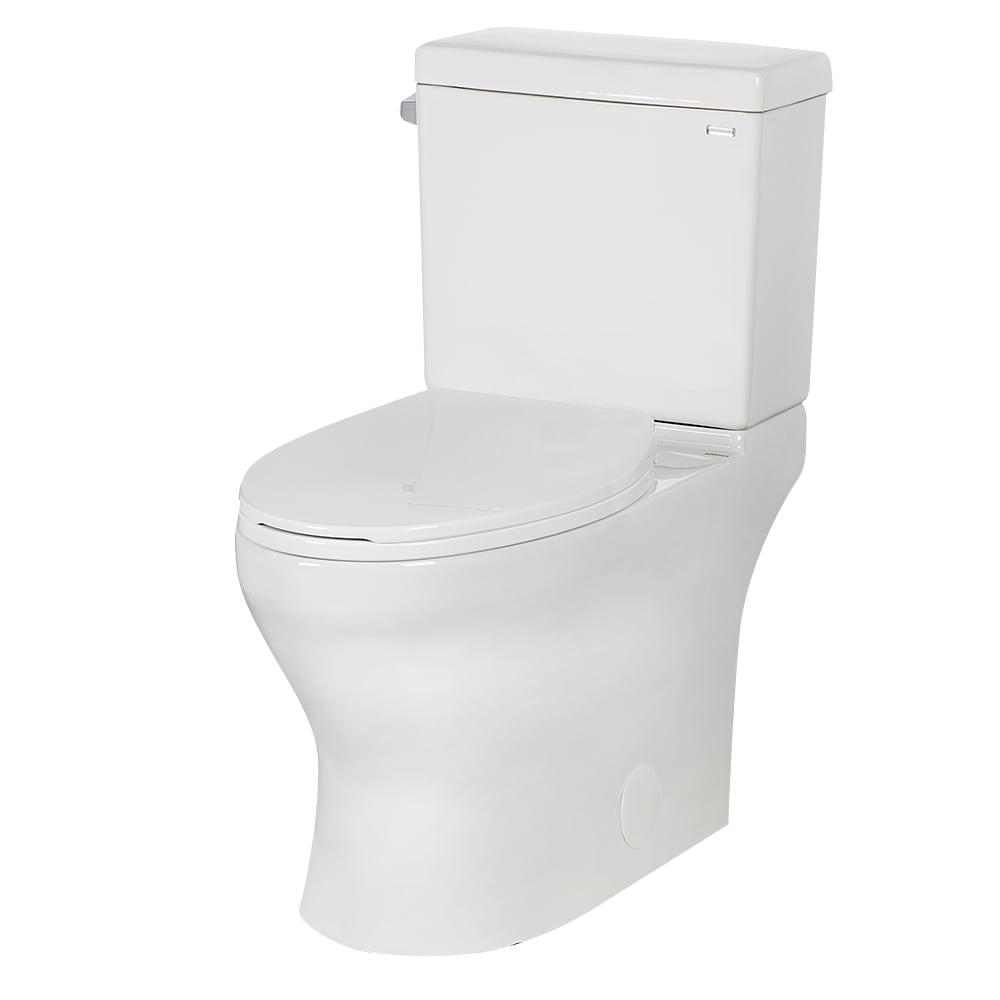 Toilette 2 pièces à simple chasse blanche Hilda 4,8 L TASSILI