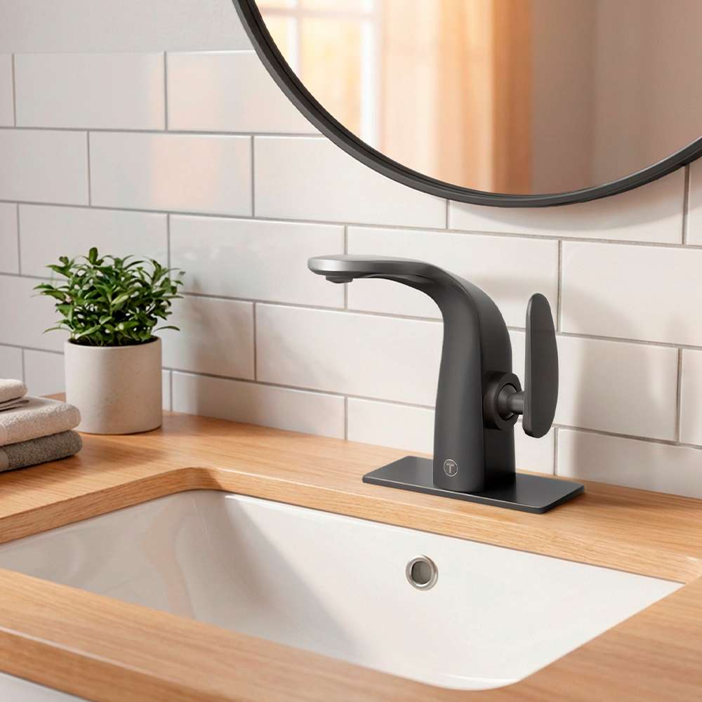 TASSILI SUPRA Loris 1-Handle Wash Basin Faucet Metallic Grey