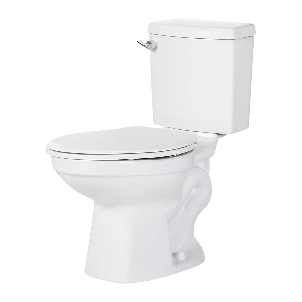 Toilette allongée 2 pièces à simple chasse Supra 4,8 L blanc