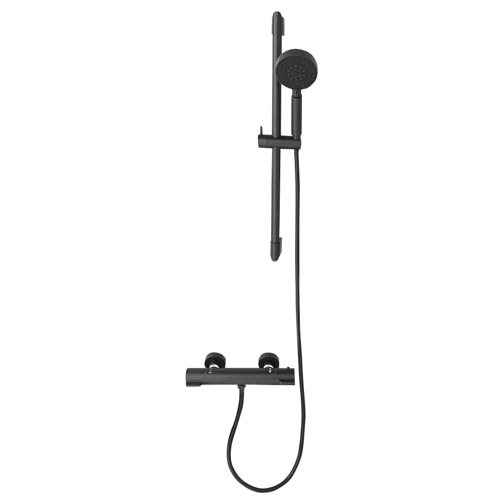 Robinet de douche thermostatique avec douchette 5 jets Azzurra noir TASSILI SUPRA