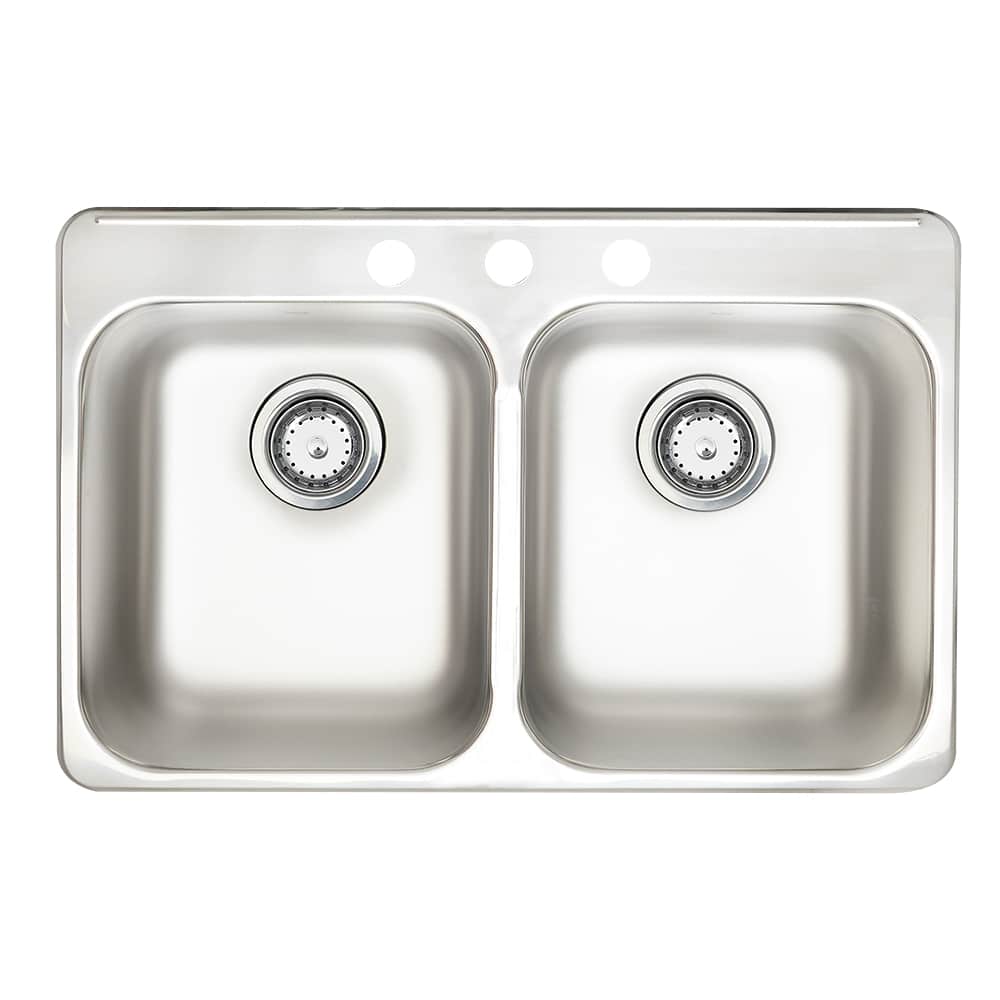Évier de cuisine double en acier inoxydable 31 1/4 po x 20 1/2 po KINDRED