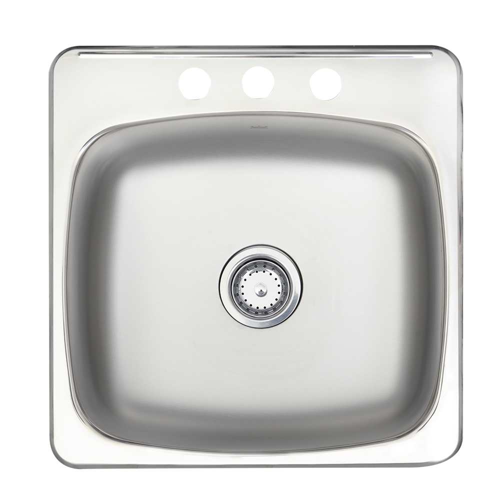 Évier de cuisine simple en acier inoxydable 20 1/8 po x 20 9/16 po KINDRED