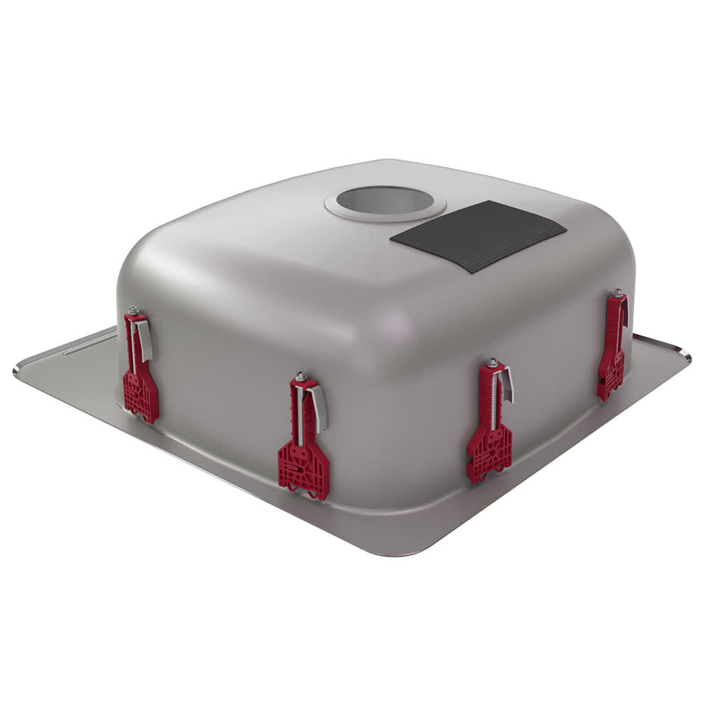 Évier de cuisine simple en acier inoxydable 20 1/8 po x 20 9/16 po KINDRED