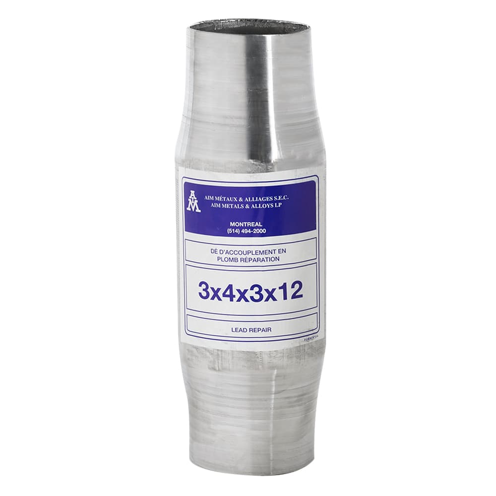 Lead Toilet Sleeve 3&nbsp;in&nbsp;x&nbsp;4&nbsp;in&nbsp;x&nbsp;3&nbsp;in&nbsp;x&nbsp;12&nbsp;in