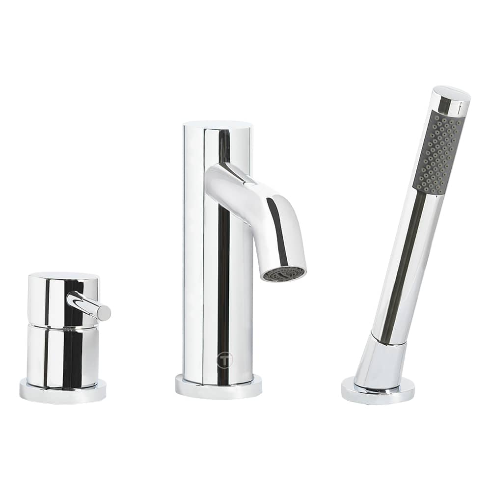 Robinet de baignoire avec douchette 1 poignée Lavo chrome TASSILI SUPRA