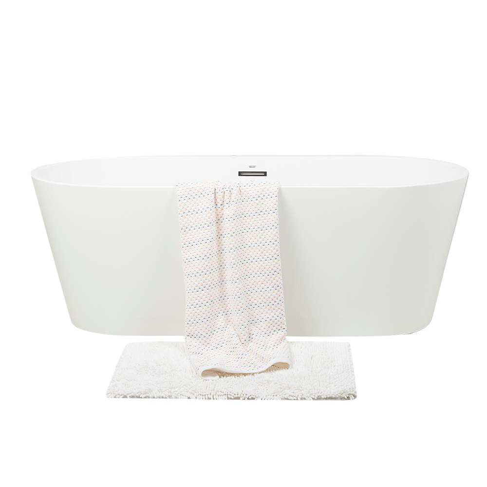 Baignoire autoportante Scotia drain central 58 7/8&nbsp;po&nbsp;x&nbsp;30&nbsp;5/16 po TASSILI