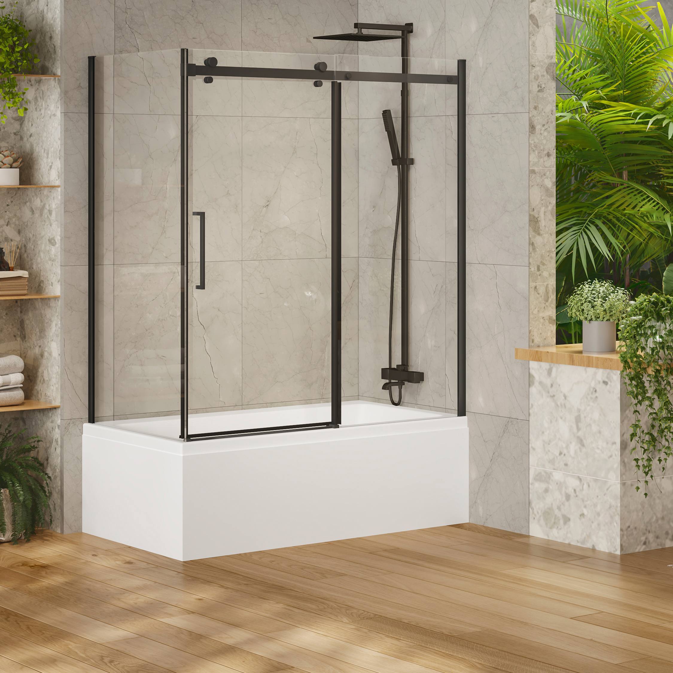 Panneau latéral de baignoire-douche Alaska finition noir 32&nbsp;po TASSILI SUPRA