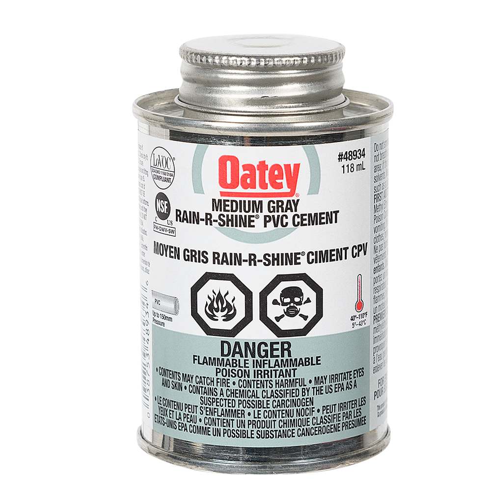 Colle grise Rain-R-Shine pour PVC 118 ml