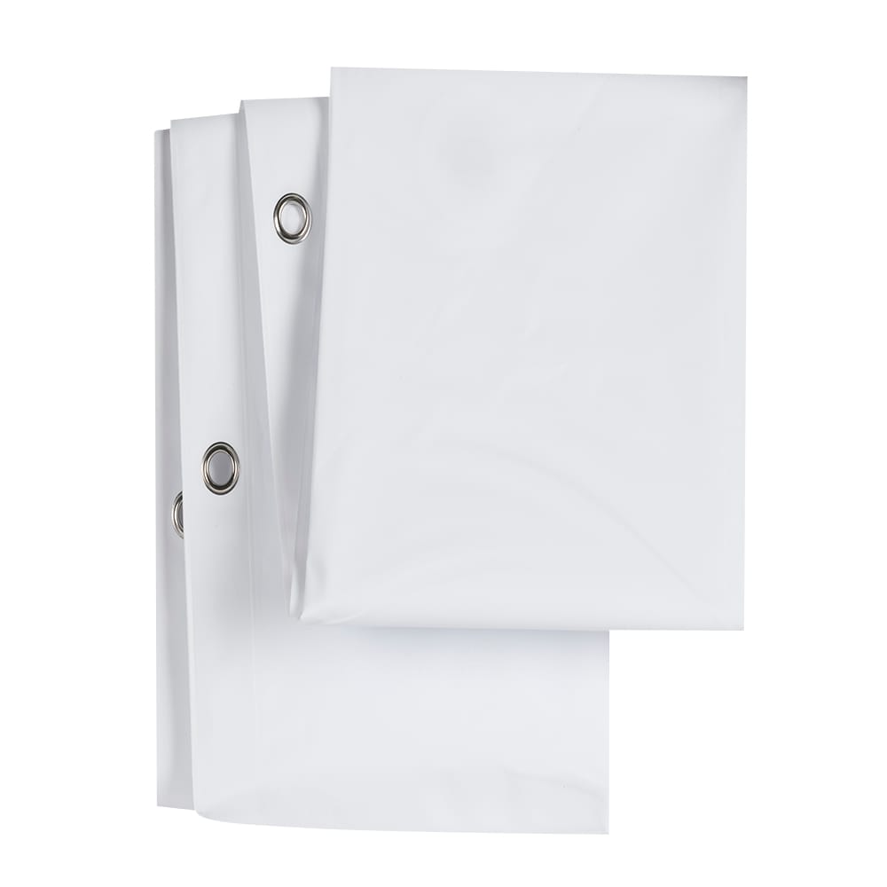 Doublure de rideau de douche blanche