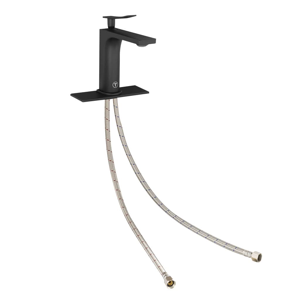 Robinet de lavabo 1 poignée Luigi noir TASSILI SUPRA