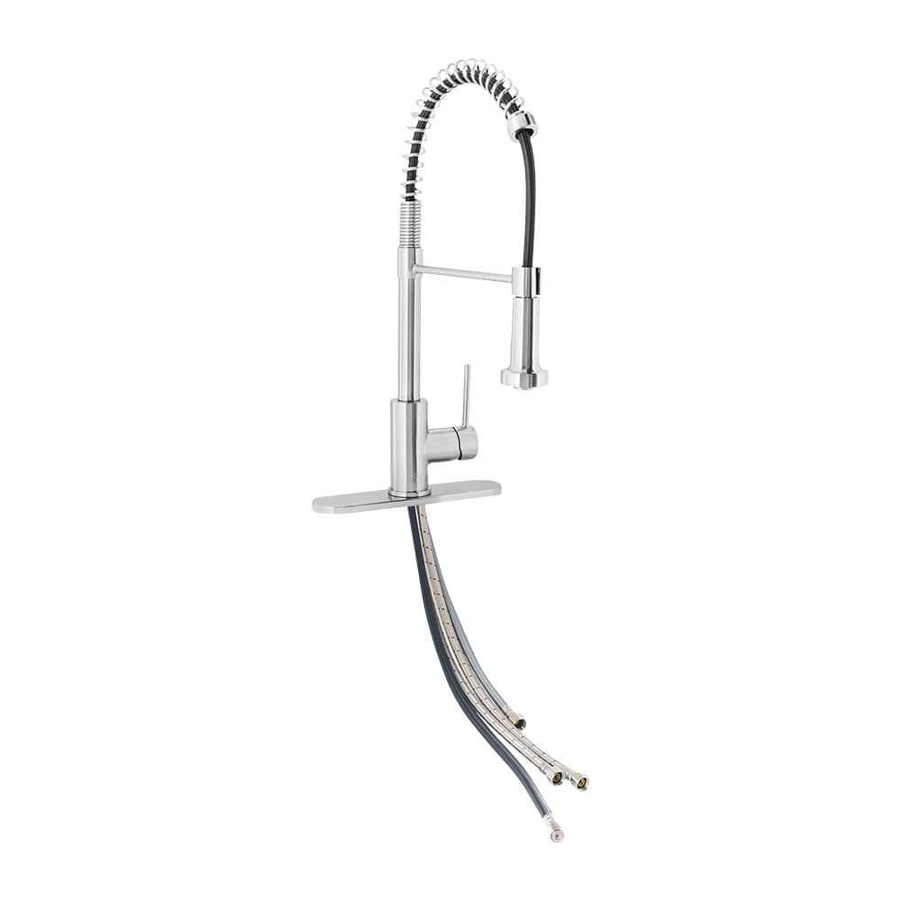 Robinet de cuisine à douchette rétractable à 1 poignée Massimo chrome TASSILI SUPRA