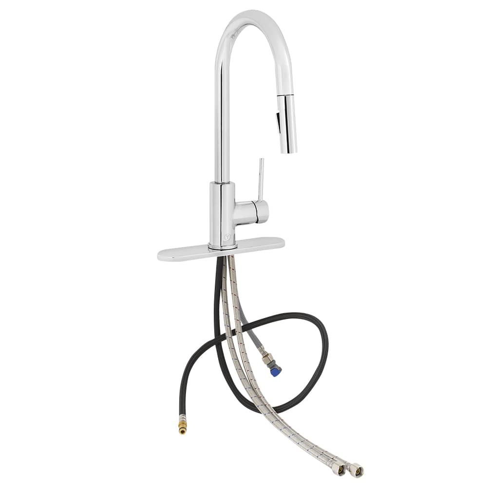 Robinet de cuisine à douchette rétractable 1 poignée Romano chrome TASSILI