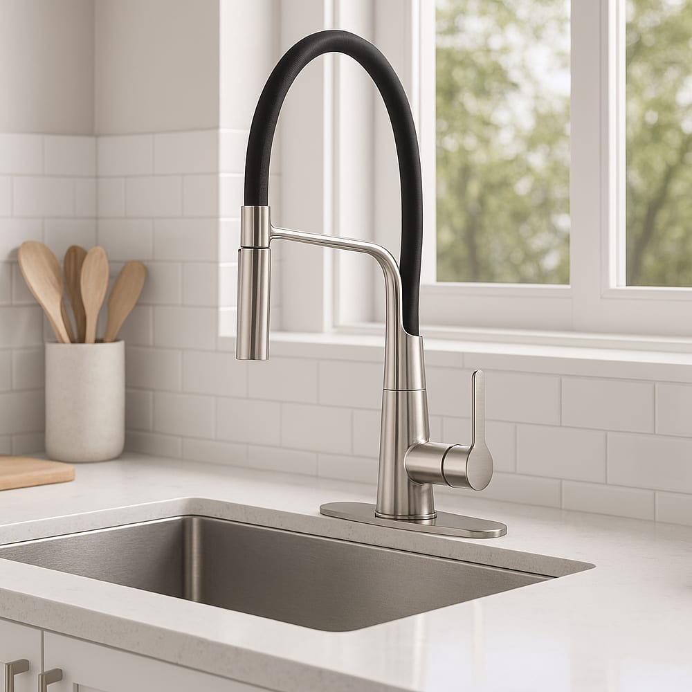 Robinet de cuisine à douchette amovible 1 poignée Eliott chrome TASSILI SUPRA