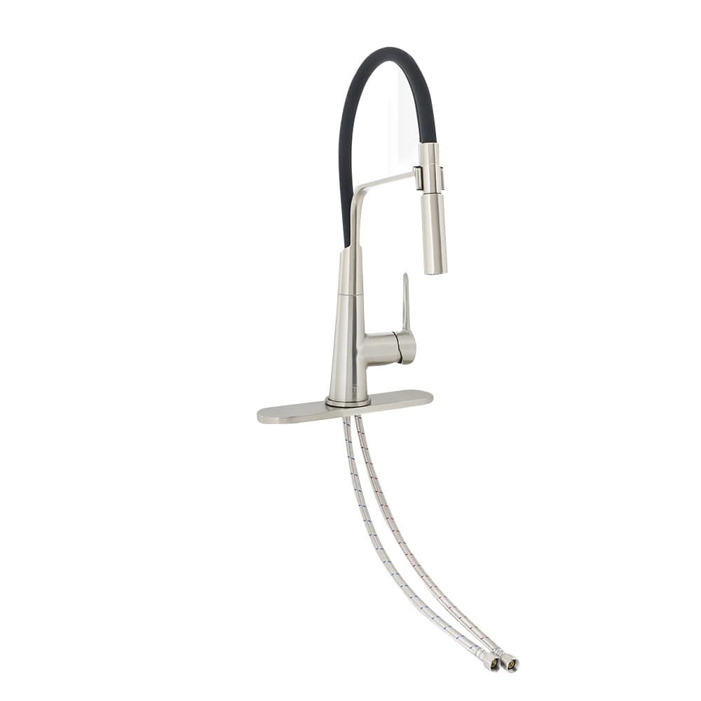 Robinet de cuisine à douchette amovible 1 poignée Eliott nickel brossé TASSILI SUPRA