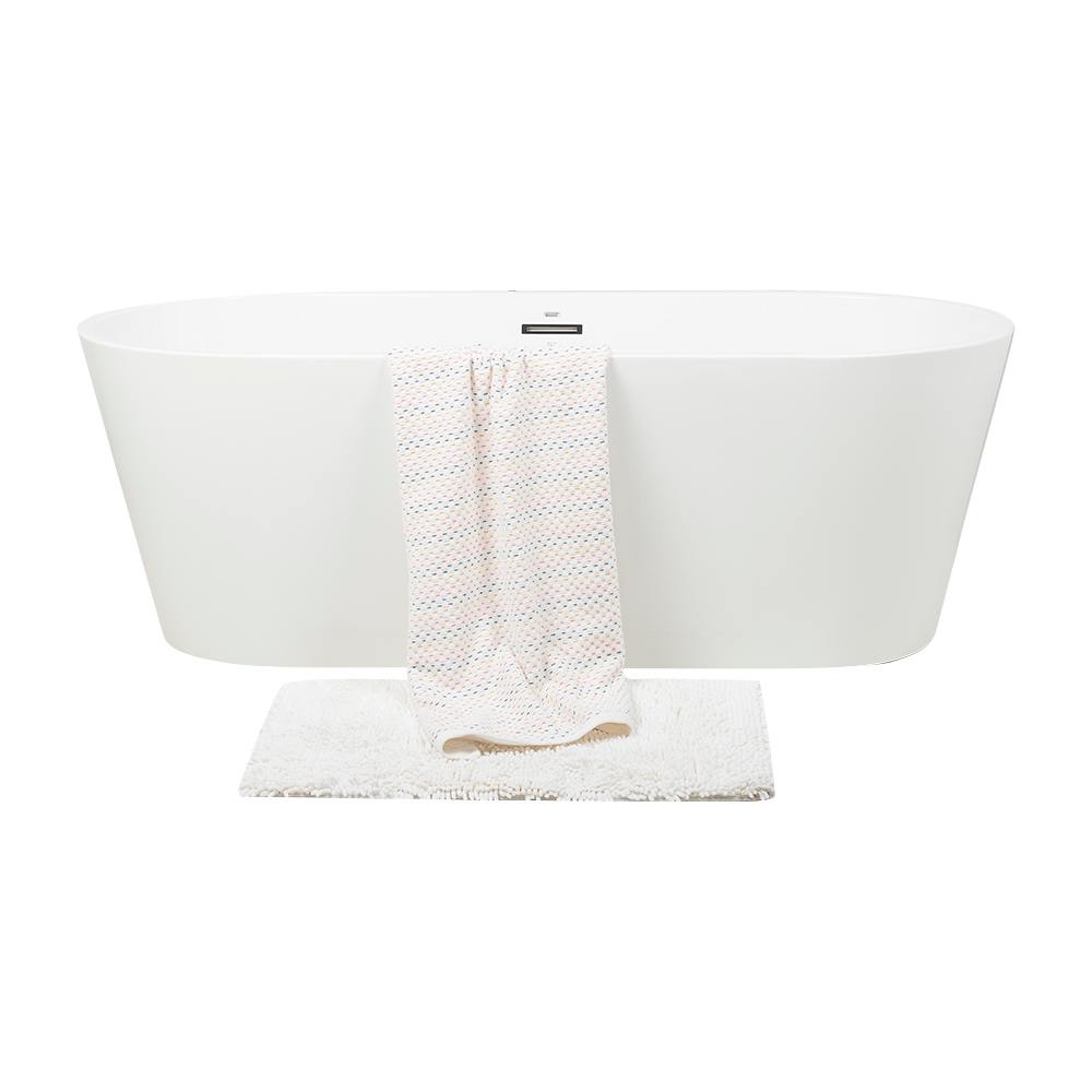 TASSILI Scotia Freestanding Bathtub Central Drain 66&nbsp;9/16 in.&nbsp;x&nbsp;30&nbsp;1/8 in.