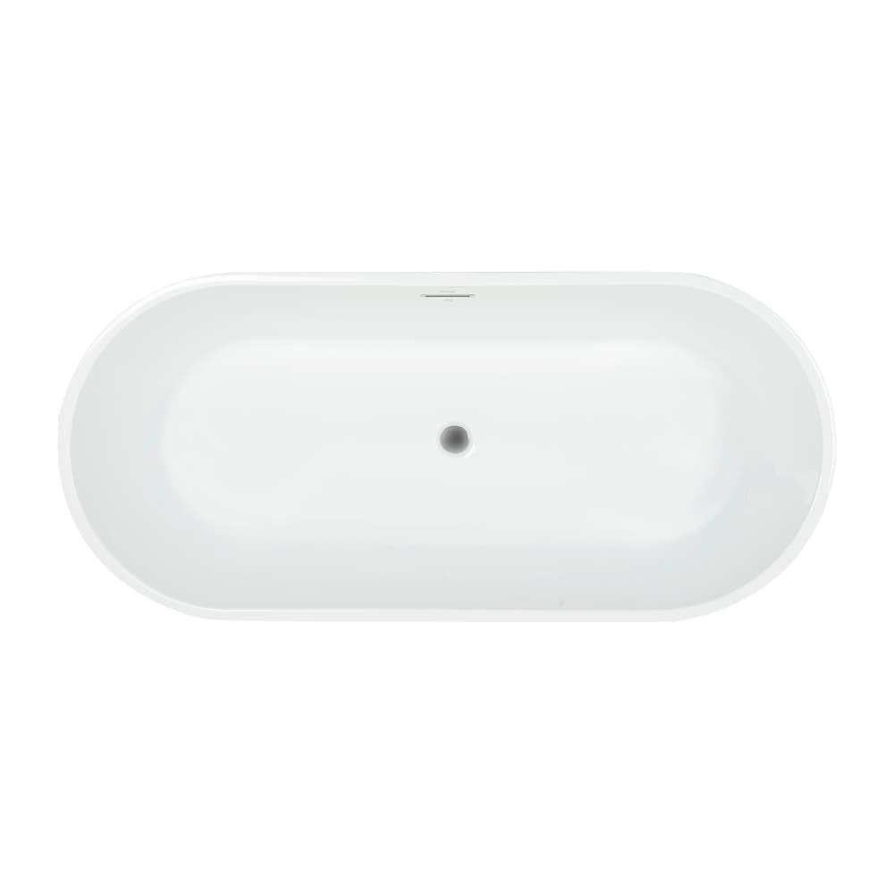 TASSILI Scotia Freestanding Bathtub Central Drain 66&nbsp;9/16 in.&nbsp;x&nbsp;30&nbsp;1/8 in.