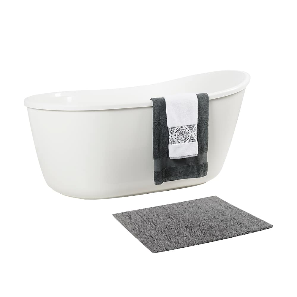 Baignoire autoportante Davis drain réversible  58&nbsp;po&nbsp;x&nbsp;32&nbsp;po