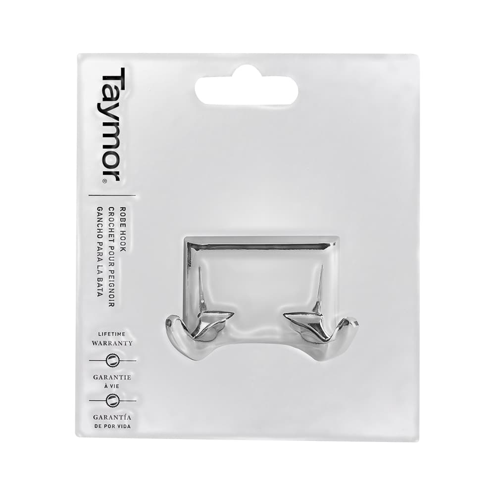 Crochet double à serviettes Sunglow chrome