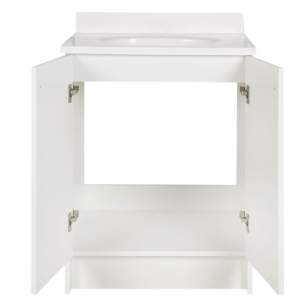 Meuble-lavabo Shaker blanc 25&nbsp;po