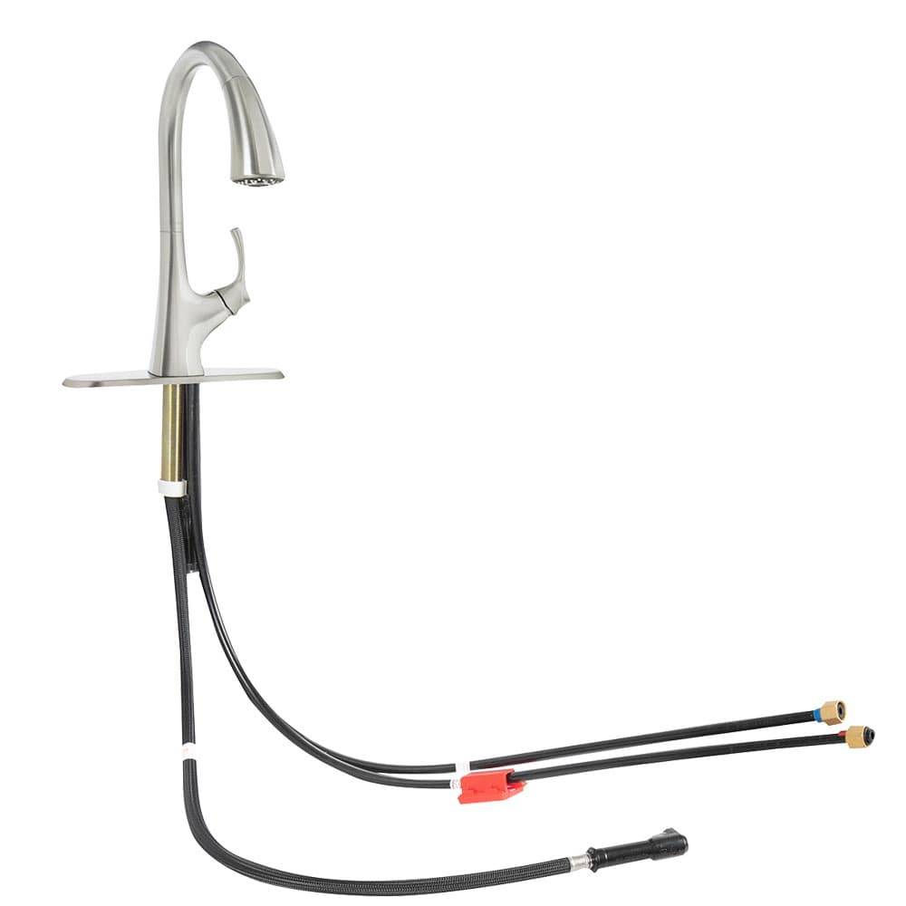 Robinet de cuisine à douchette rétractable 1 poignée Masey inox PFISTER